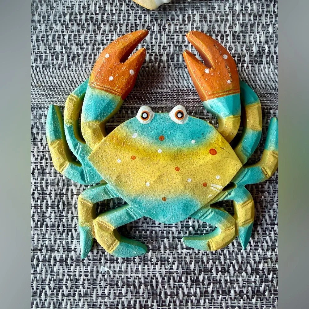 Colorful Fish and Crab Wall Decor Set
